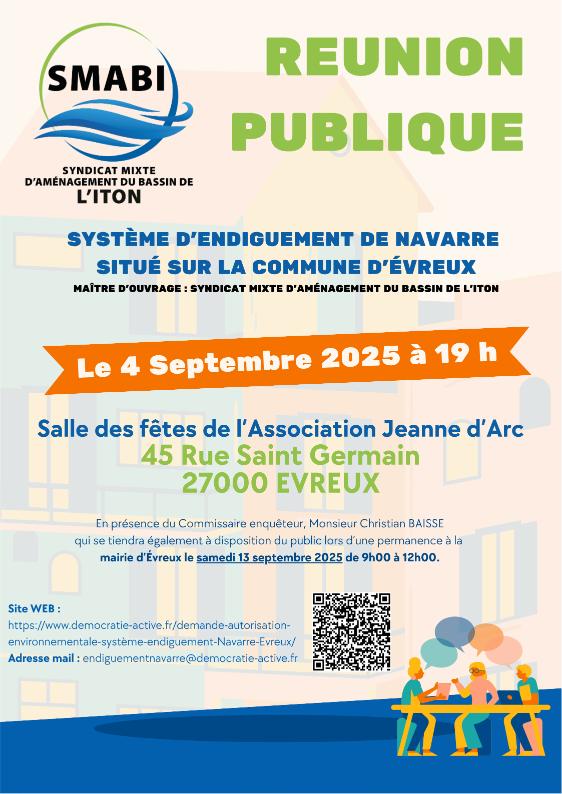 Affiche enquête publique digues de navarre